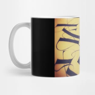 Alphabet calligraphy Mug